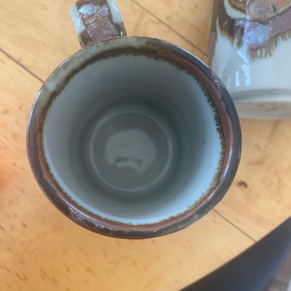 Vintage Pottery Mugs by Ken Edward, El Palomar Studio, set of 2 - Picture 15 of 16